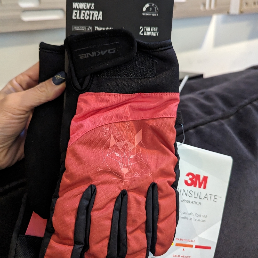 Dakine women's park spring ski snowboard lightweight spring gloves